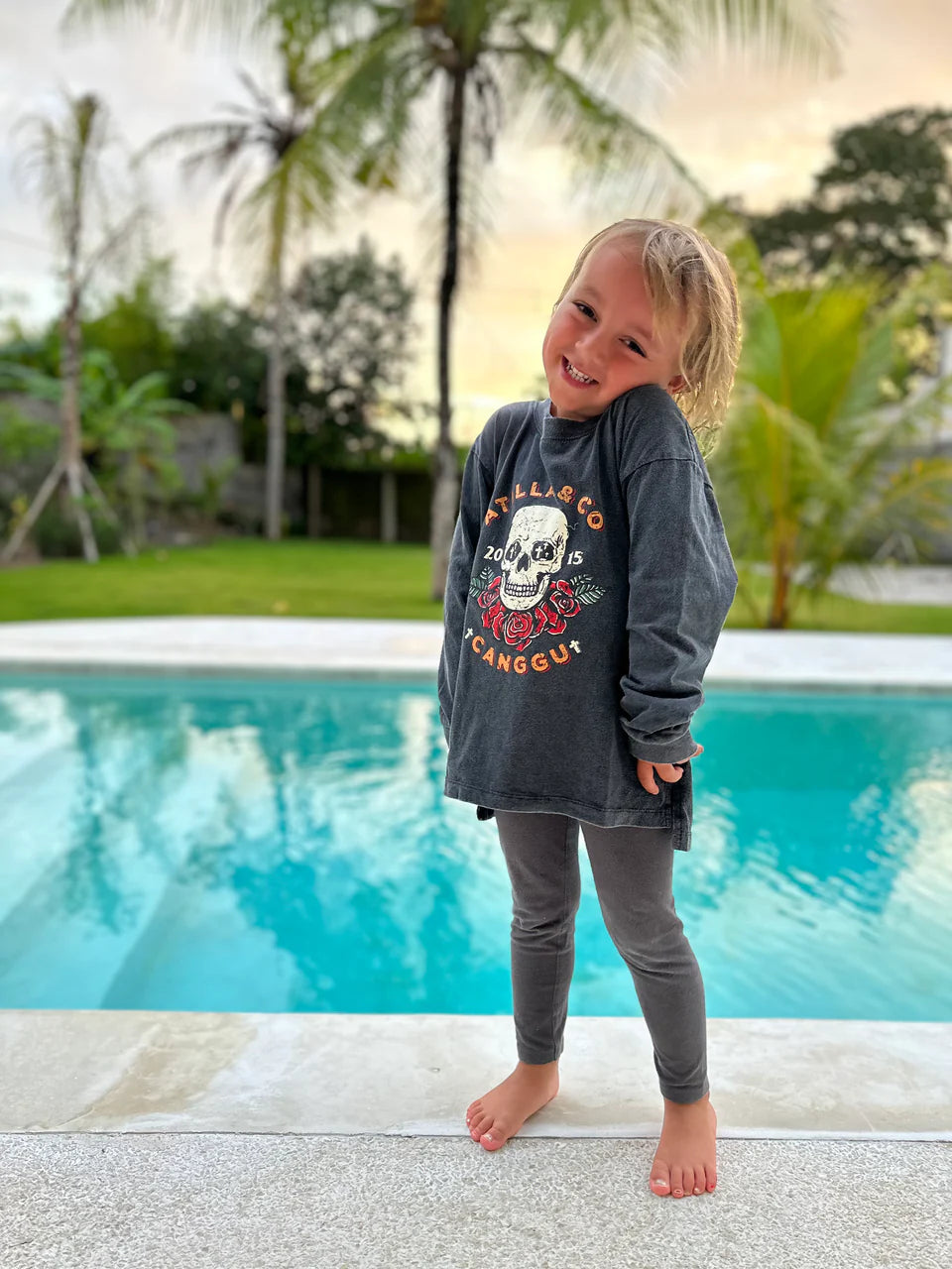 CUBS SKULL & ROSE LONGSLEEVE