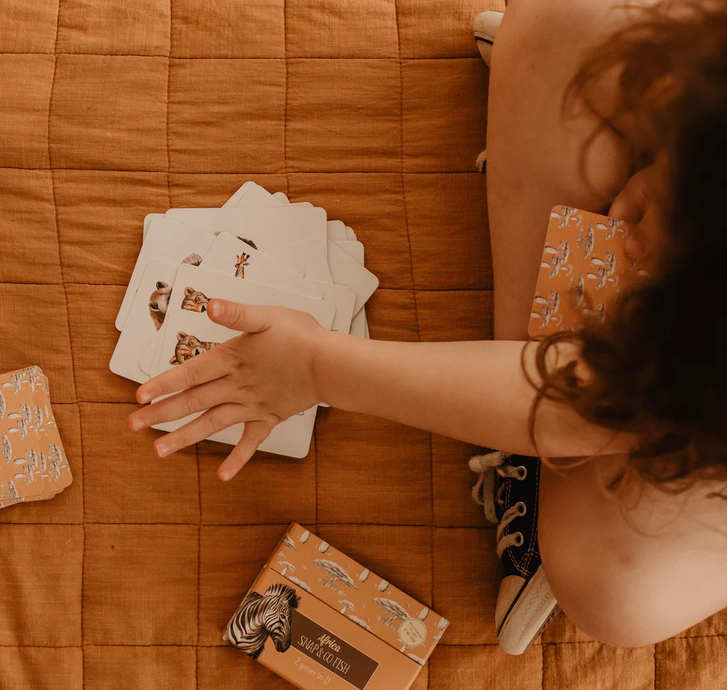 AFRICA SNAP & GO FISH (2 CARD GAMES IN 1)