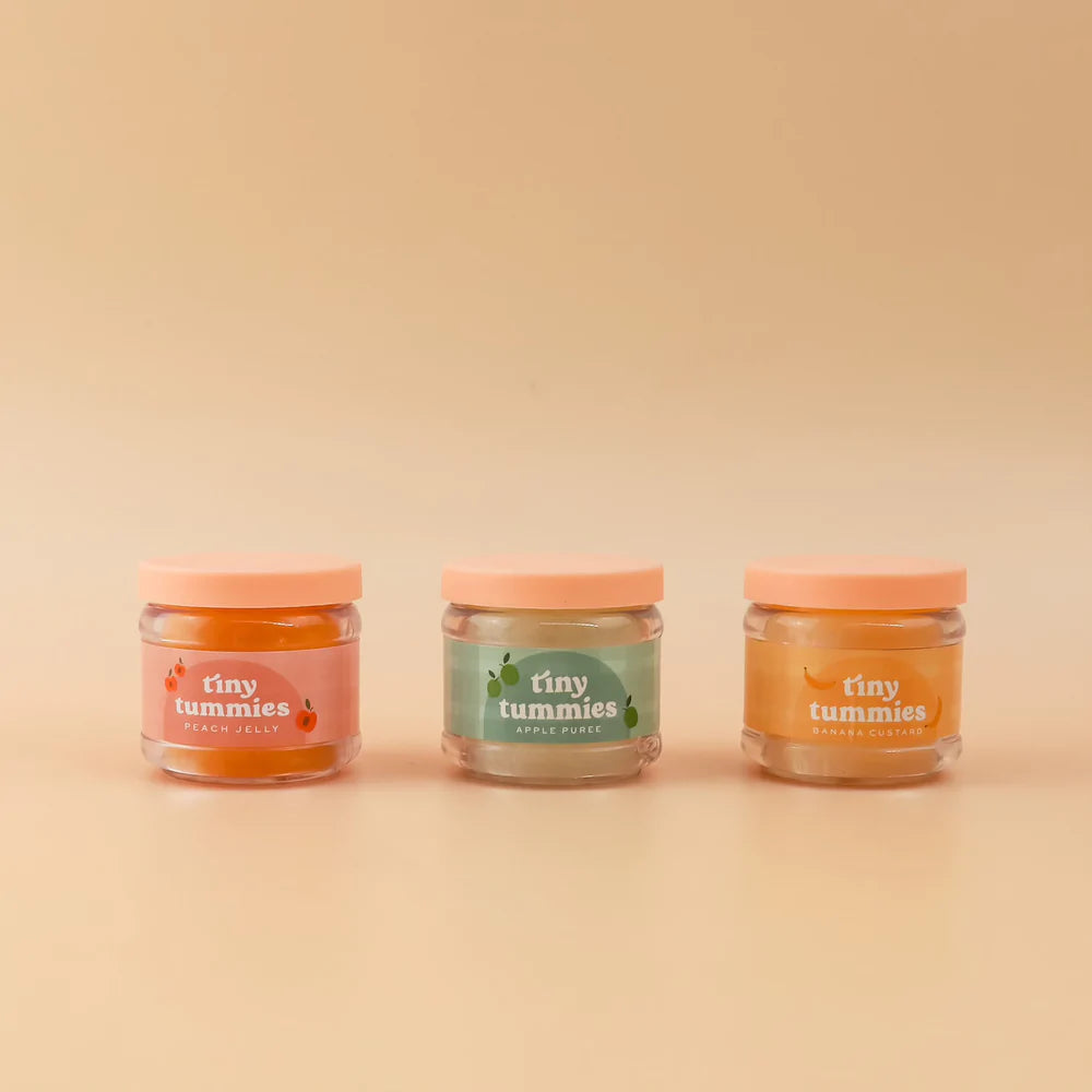 Tiny Tummies Banana Custard Jar and Spoon Set