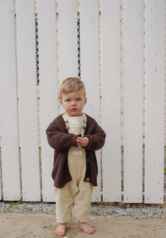 Charlie Cardigan - CHOCOLATE BROWN