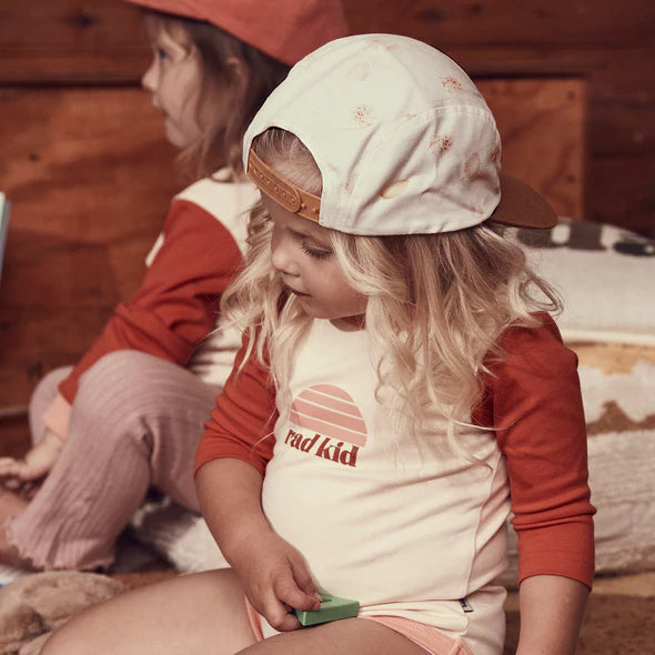 Rad Kid Strawberry Splice Long Sleeve Onesie