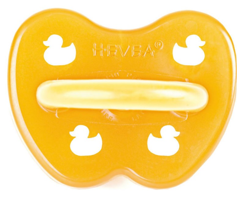 Hevea Classic Pacifier SYMMETRICAL Teat- DUCK