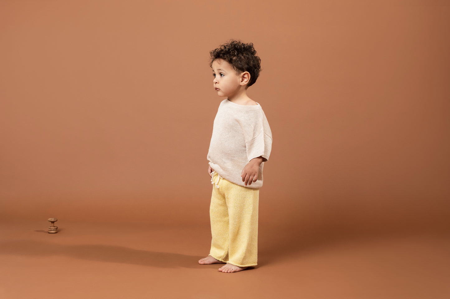 Hemp Ribbed Tee - LEMONADE