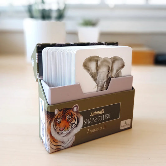 ANIMALS SNAP & GO FISH (2 CARD GAMES IN 1)