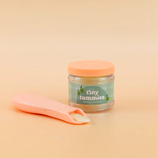 Tiny Tummies Apple Puree Jar and Spoon Set