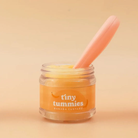 Tiny Tummies Banana Custard Jar and Spoon Set