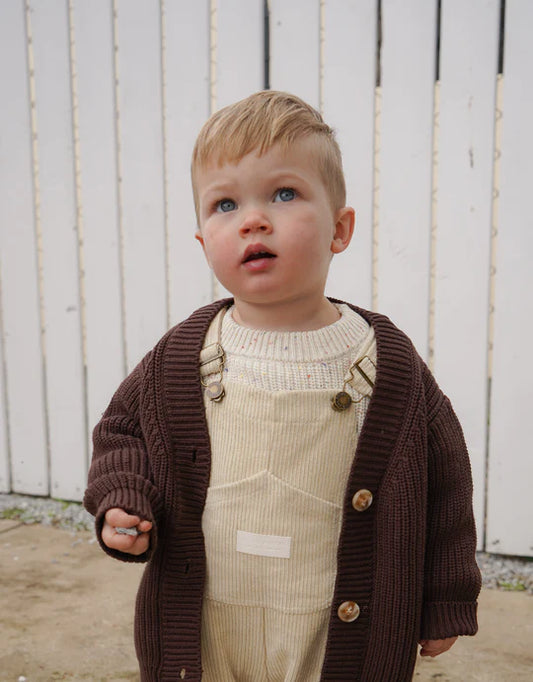 Charlie Cardigan - CHOCOLATE BROWN