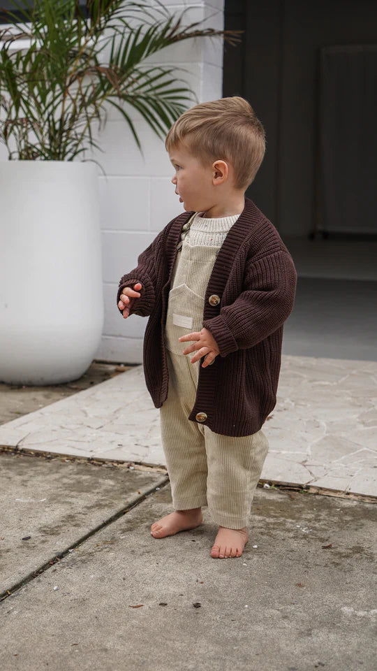 Charlie Cardigan - CHOCOLATE BROWN