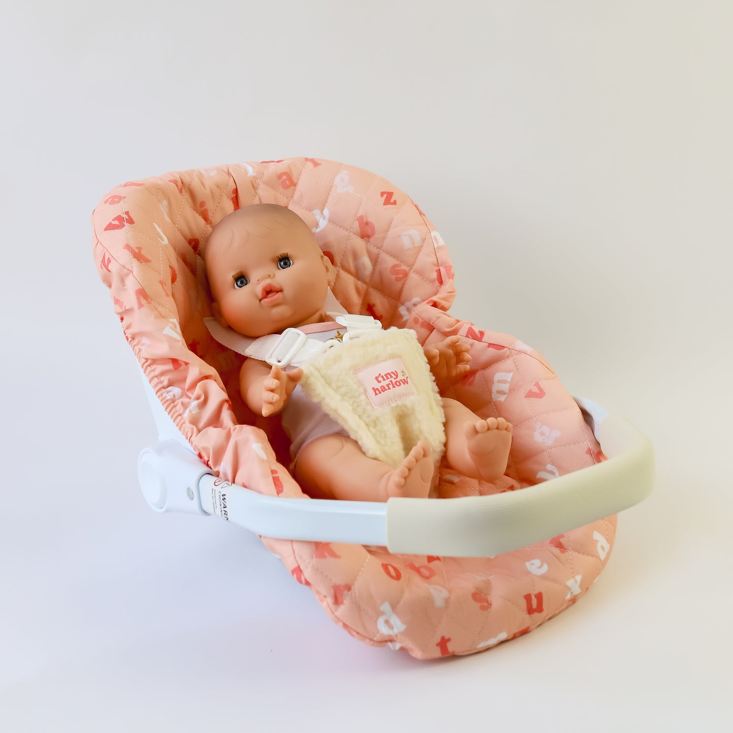 Doll's Car Seat Capsule PEACH ALPHABET