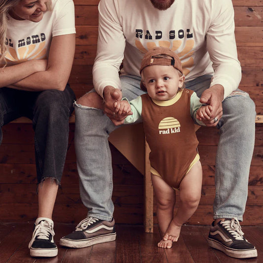 Rad Kid Sunny Splice Long Sleeve Onesie