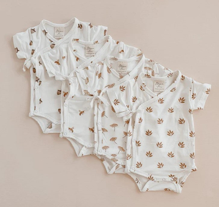 Short Sleeved Baby Wrap Suit