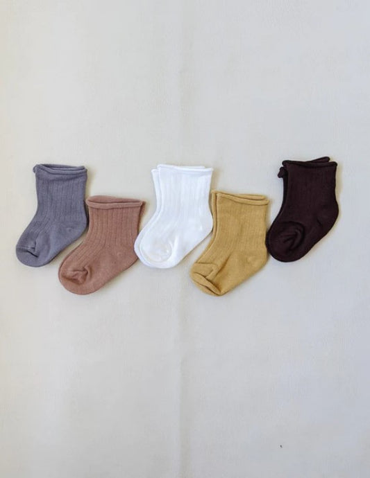 Ribbed Socks Earthy - Pack of 5