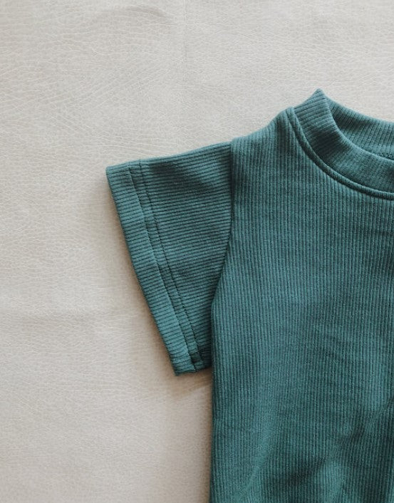 River Mini Ribbed Set - Emerald