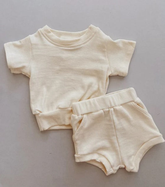 River Mini Ribbed Set - Lemon
