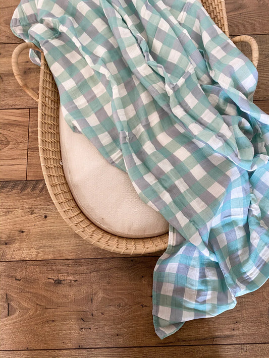 Seamist Gingham Wrap